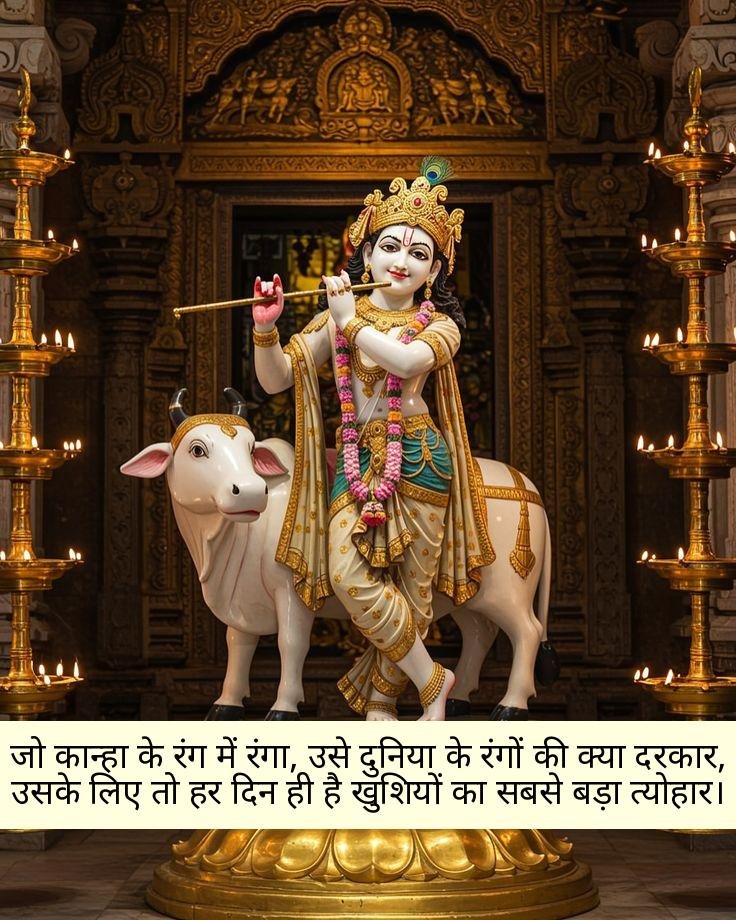 Shree Krishna Shayari 2 Line