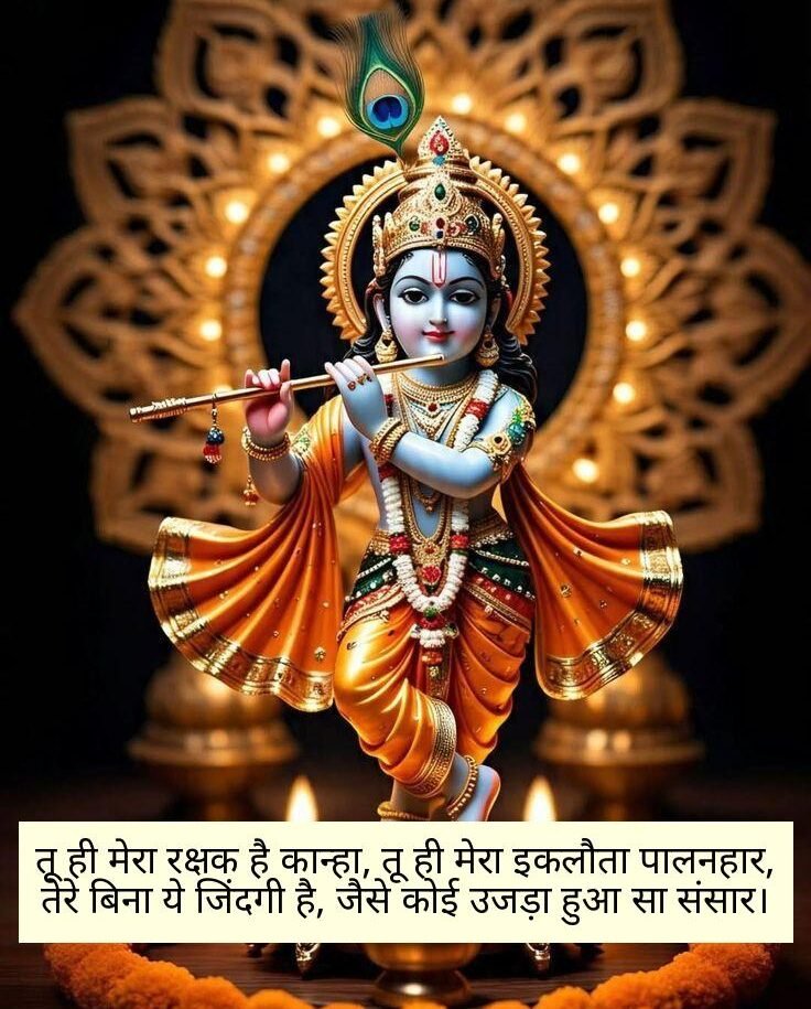 Shree Krishna Shayari 2 Line