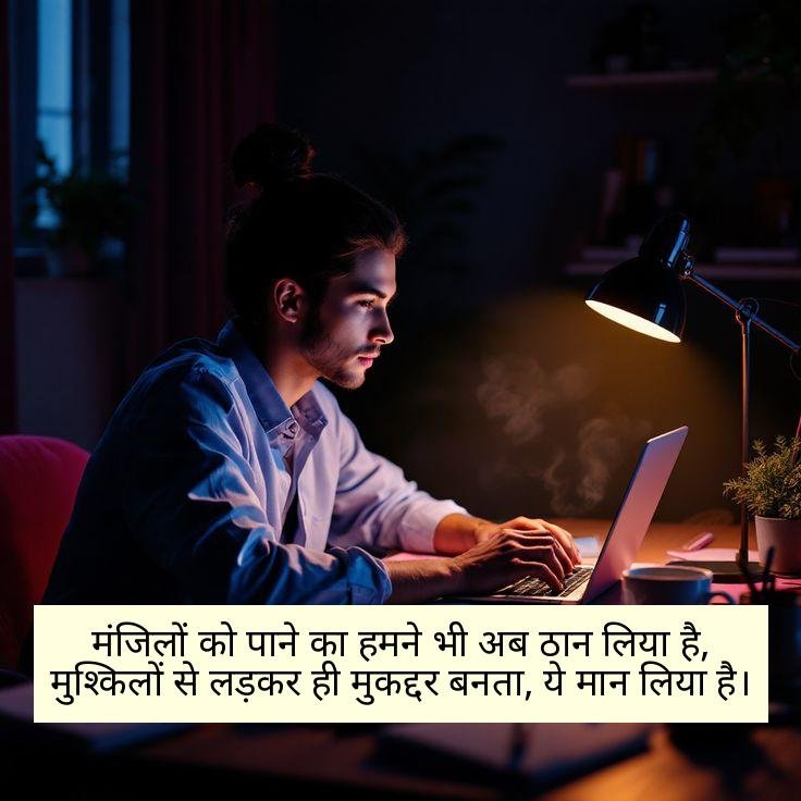 Success Motivational Shayari in Hindi