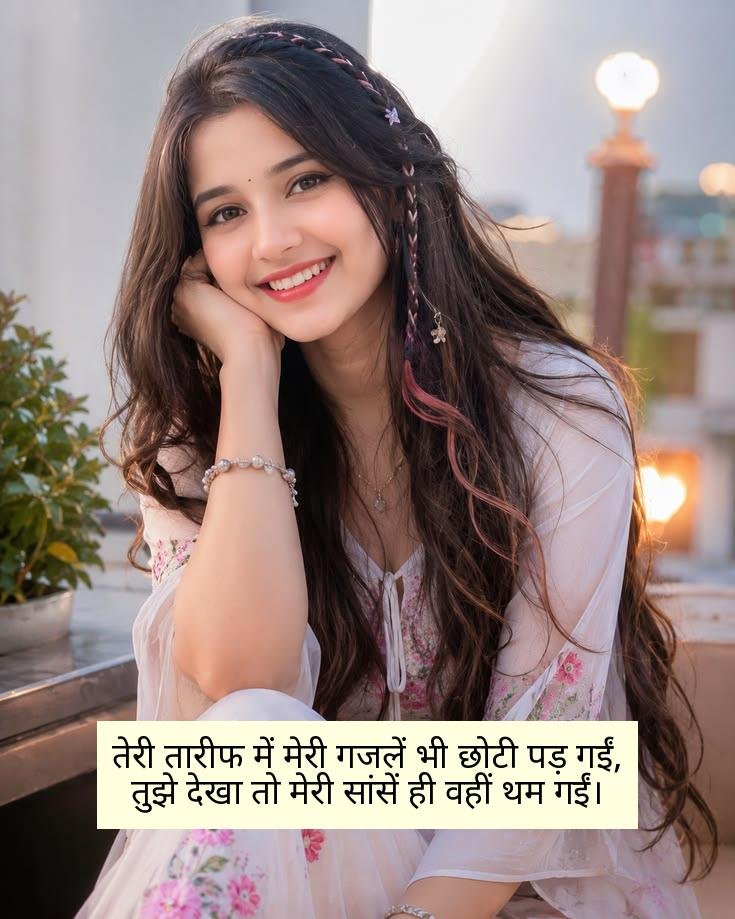 चेहरे की सुंदरता पर शायरी