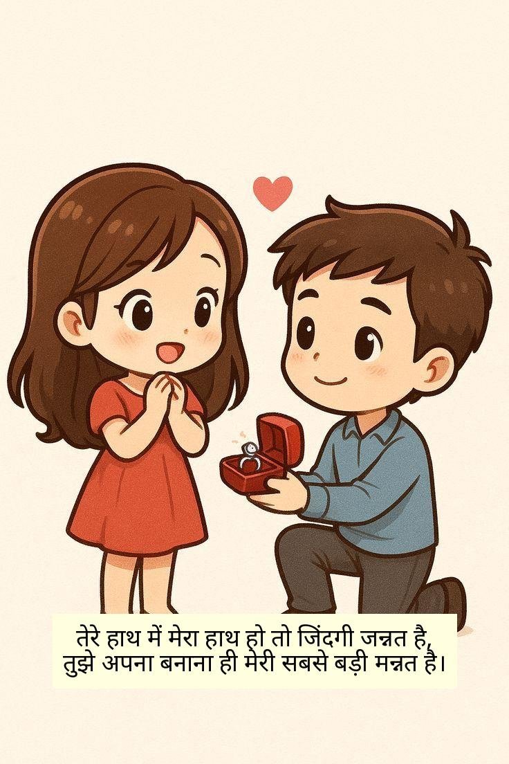 2 Line Propose Shayari in Hindi