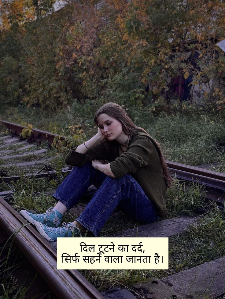 प्यार में दिल टूटने वाली शायरी 2 Line